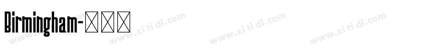 Birmingham字体转换