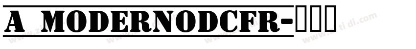 a_ModernoDcFr字体转换