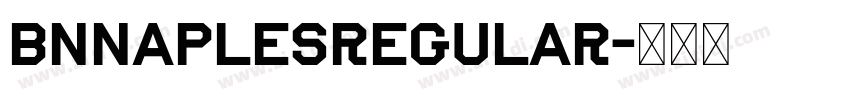 BNNaplesRegular字体转换