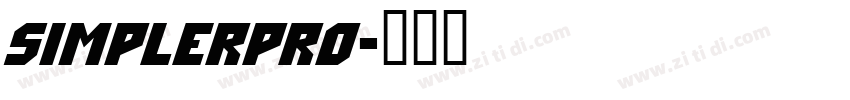 SimplerPro字体转换
