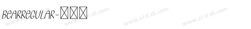 BearRegular字体转换