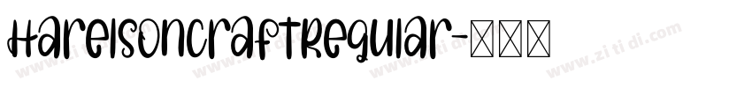 HarelsonCraftRegular字体转换