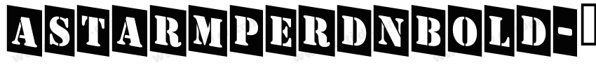 AStarmperDnBold字体转换