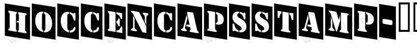 HOCCENCAPSSTAMP字体转换