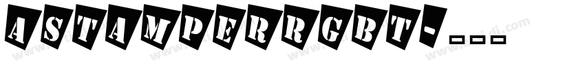 AStamperRgBt字体转换