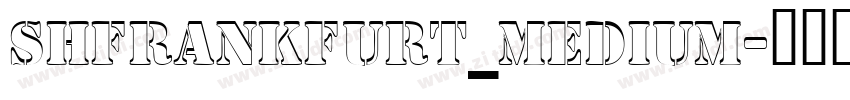 ShFrankFurt_Medium字体转换