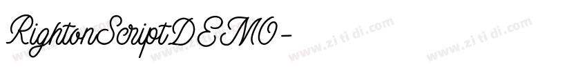 RightonScriptDEMO字体转换