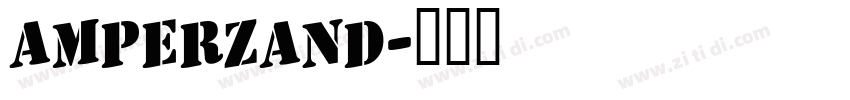 Amperzand字体转换