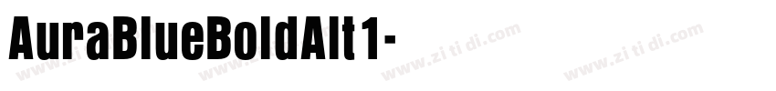 AuraBlueBoldAlt1字体转换