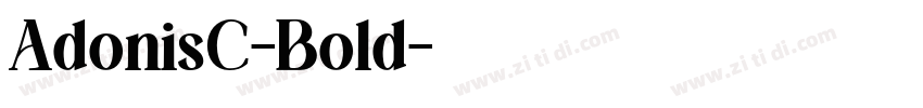 AdonisC-Bold字体转换
