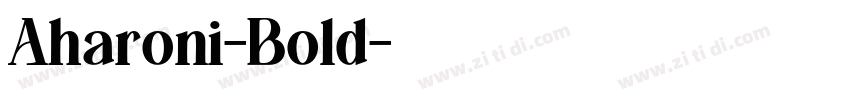 Aharoni-Bold字体转换