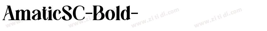 AmaticSC-Bold字体转换