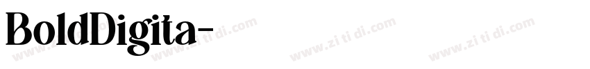 BoldDigita字体转换