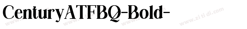 CenturyATFBQ-Bold字体转换