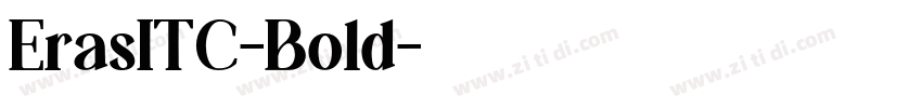 ErasITC-Bold字体转换