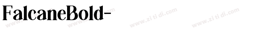 FalcaneBold字体转换