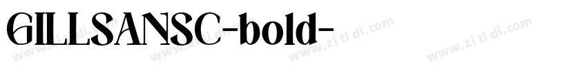 GILLSANSC-bold字体转换