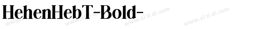 HehenHebT-Bold字体转换