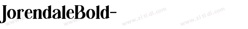 JorendaleBold字体转换