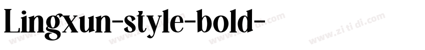 Lingxun-style-bold字体转换