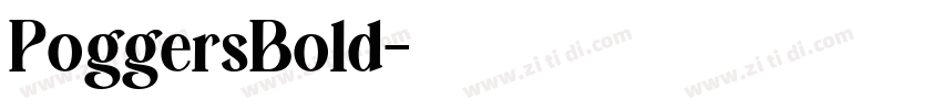 PoggersBold字体转换