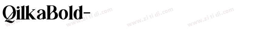 QilkaBold字体转换