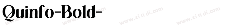 Quinfo-Bold字体转换