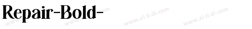 Repair-Bold字体转换
