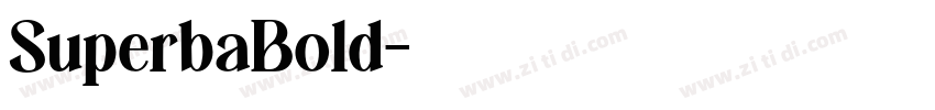 SuperbaBold字体转换