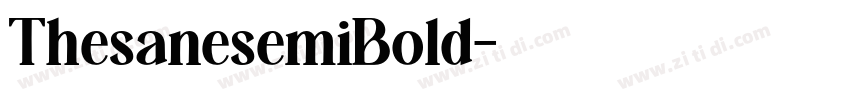 ThesanesemiBold字体转换