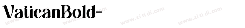 VaticanBold字体转换