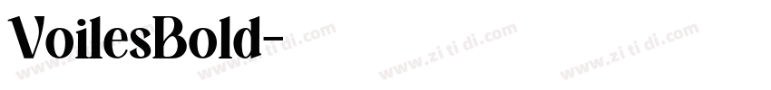 VoilesBold字体转换 VoilesBold字体转换
