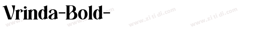 Vrinda-Bold字体转换