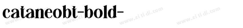 cataneobt-bold字体转换