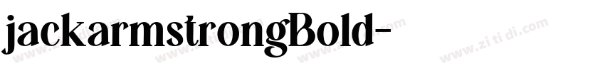 jackarmstrongBold字体转换
