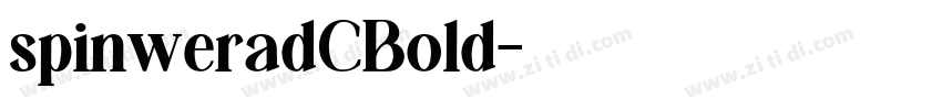 spinweradCBold字体转换