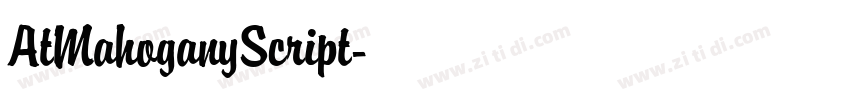 AtMahoganyScript字体转换