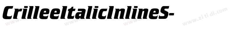 CrilleeItalicInlineS字体转换