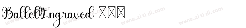 BalletEngraved字体转换