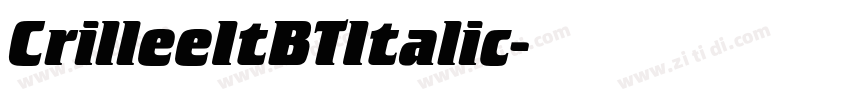 CrilleeItBTItalic字体转换