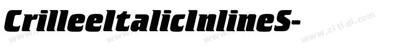 CrilleeItalicInlineS字体转换
