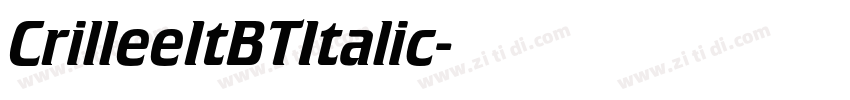 CrilleeItBTItalic字体转换