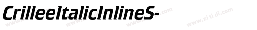CrilleeItalicInlineS字体转换