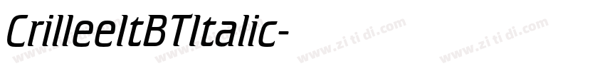 CrilleeItBTItalic字体转换