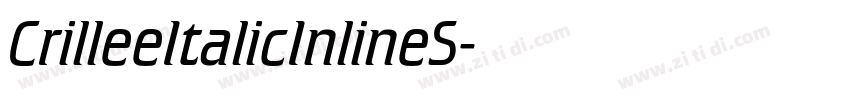 CrilleeItalicInlineS字体转换