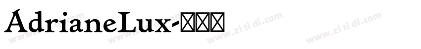 AdrianeLux字体转换