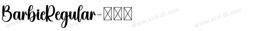 BarbieRegular字体转换