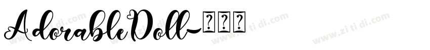AdorableDoll字体转换