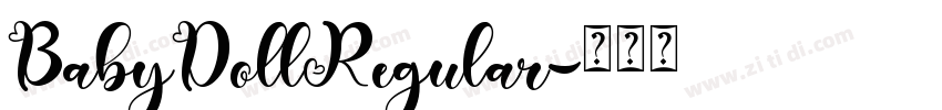BabyDollRegular字体转换