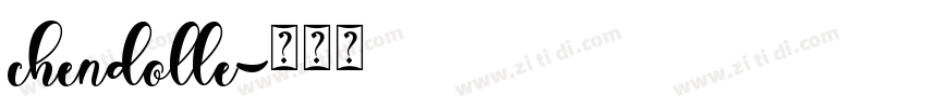 chendolle字体转换